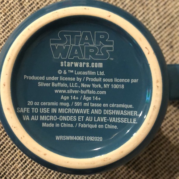 Star Wars The Child Mandalorian 20oz. Grey/blue Mug. - Picture 2 of 2